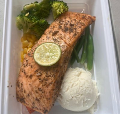 Salmon with Mashed Potato